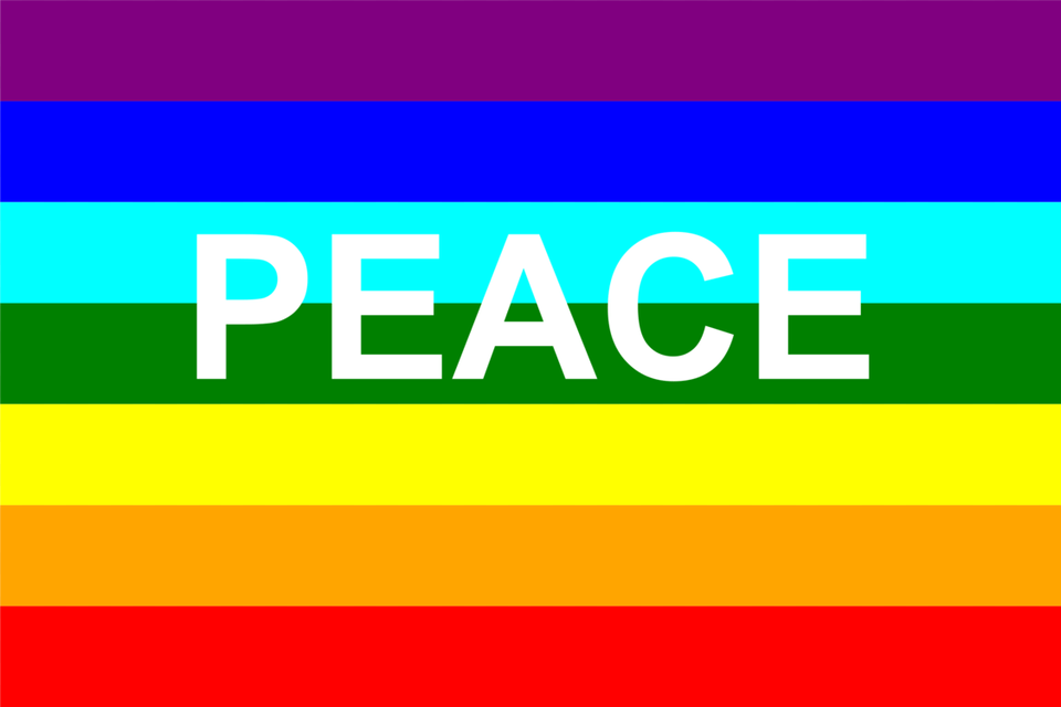 Peace Flag Rainbow Flag Flag Of The United States Peace Symbols, Logo, Text Free Transparent Png