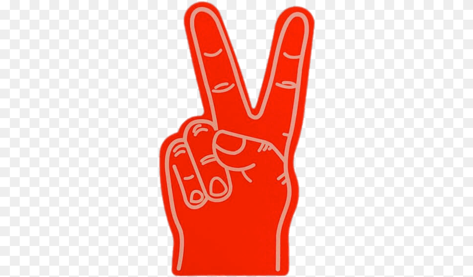 Peace Foam Hand, Clothing, Glove, Body Part, Person Free Png