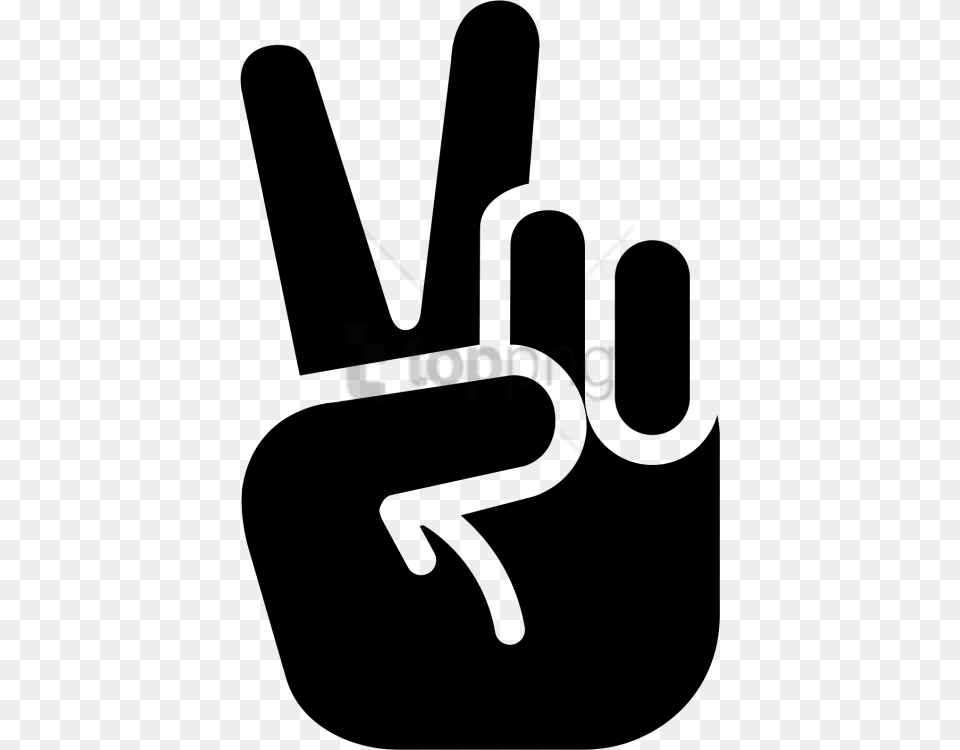 Peace Hand Icon Image With Transparent Icon, Body Part, Person, Smoke Pipe, Clothing Free Png Download