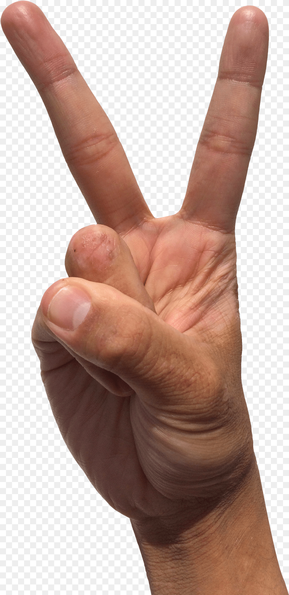 Peace Hand Sign Transparent, Body Part, Finger, Person, Baby Free Png Download
