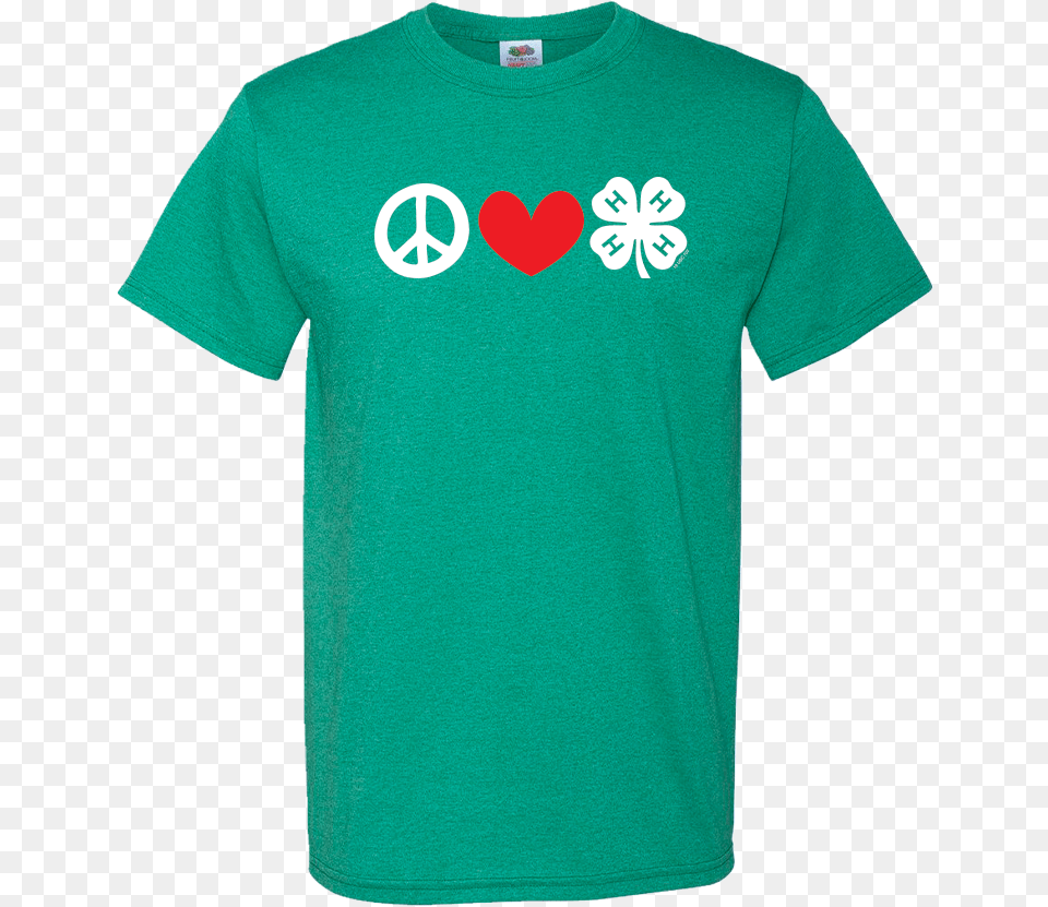 Peace Love 4 Logo Funny T Shirt Design, Clothing, T-shirt Free Png