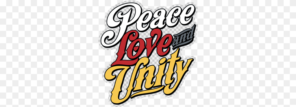 Peace Love Amp Unity Sticker Love And Unity Logo, Dynamite, Text, Weapon Png Image