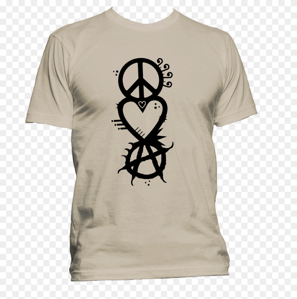 Peace Love Anarchy, Clothing, T-shirt, Alphabet, Ampersand Free Png Download