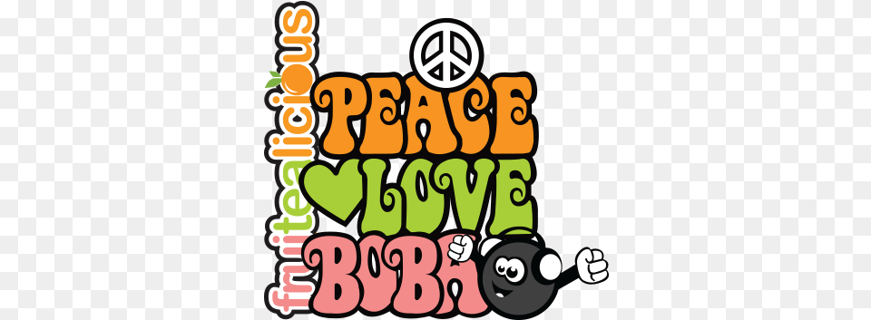 Peace Love Boba Reggae Peace Love Music Cube Ottoman, Text Png Image