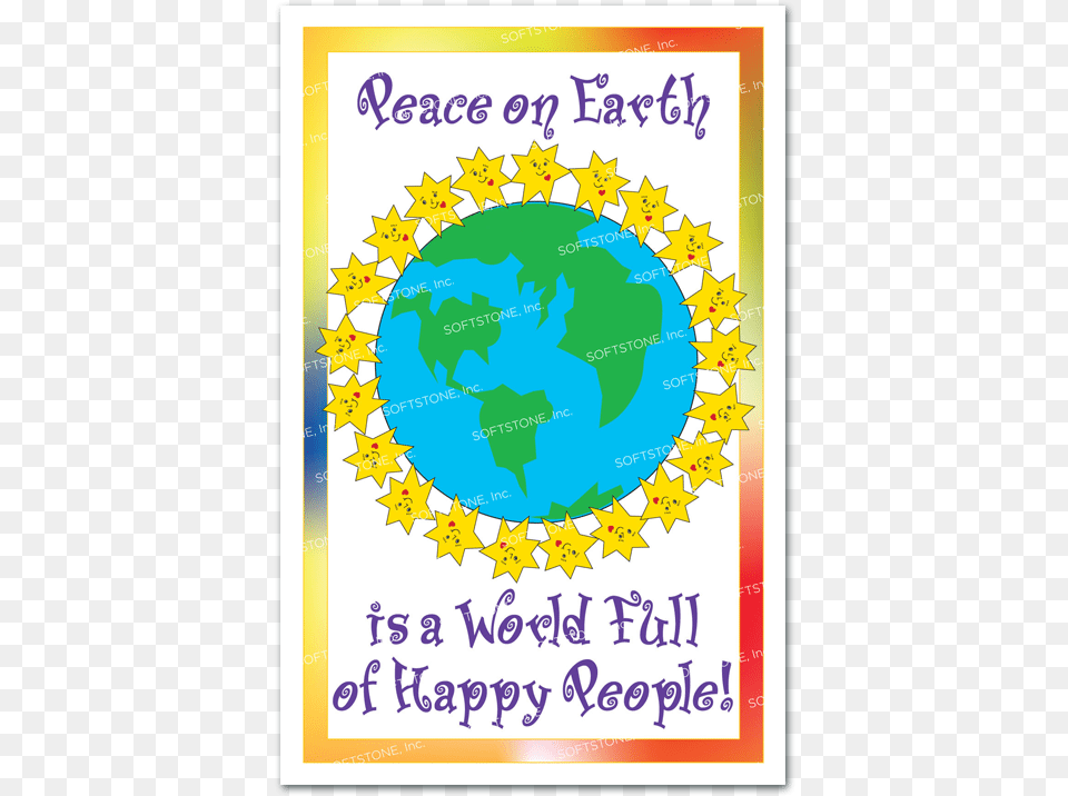 Peace On Earth Is A World Full Of Happy People Poster On World Peace, Advertisement, Chart, Plot Free Transparent Png
