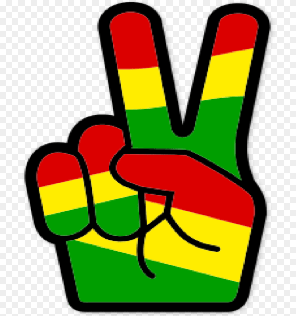 Peace Peacesign Hand Sign Reggae Rasta Freetoedit Hand Peace Sign Rasta, Body Part, Person, Dynamite, Weapon Png