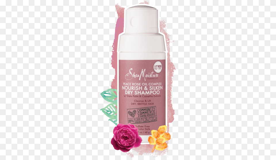 Peace Rose Oil Complex Nourish Amp Silken Dry Shampoo Sheamoisture Peace Rose Nourish Amp Silken Dry Shampoo, Plant, Flower, Cosmetics, Petal Free Transparent Png
