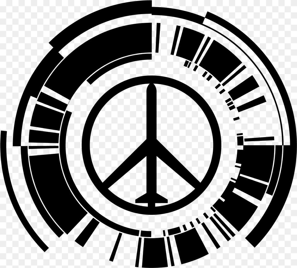 Peace Sign, Gray Free Transparent Png