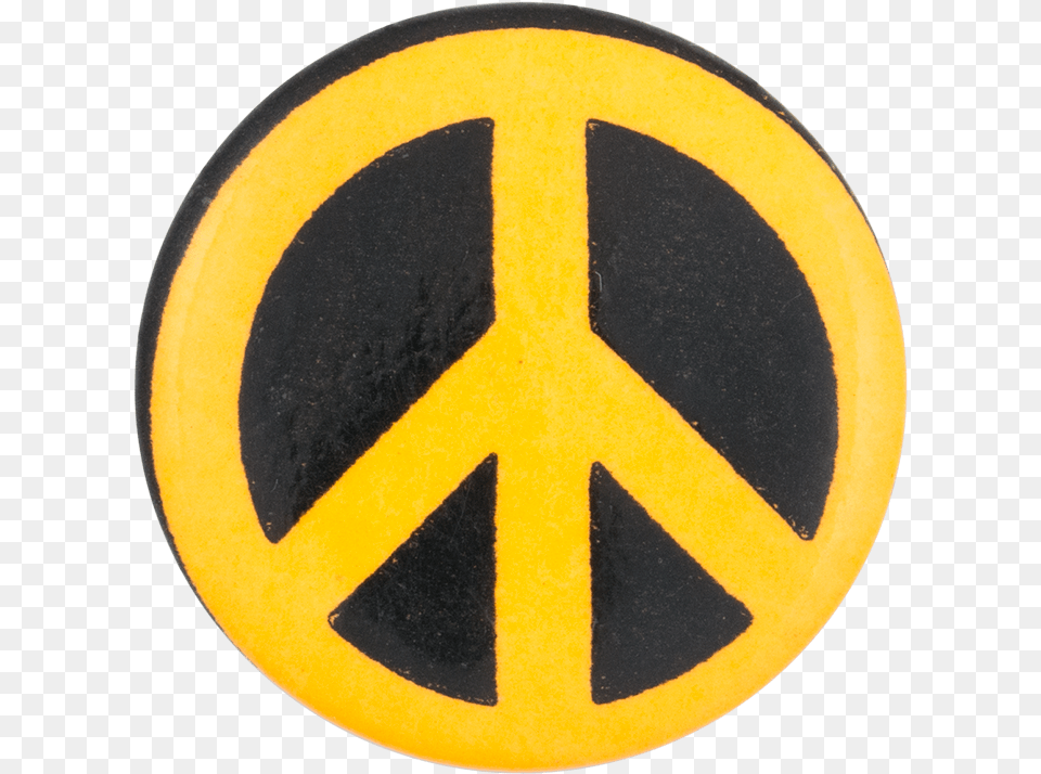 Peace Sign Black And Orange Busy Beaver Button Museum Language, Symbol, Logo, Road Sign Free Png