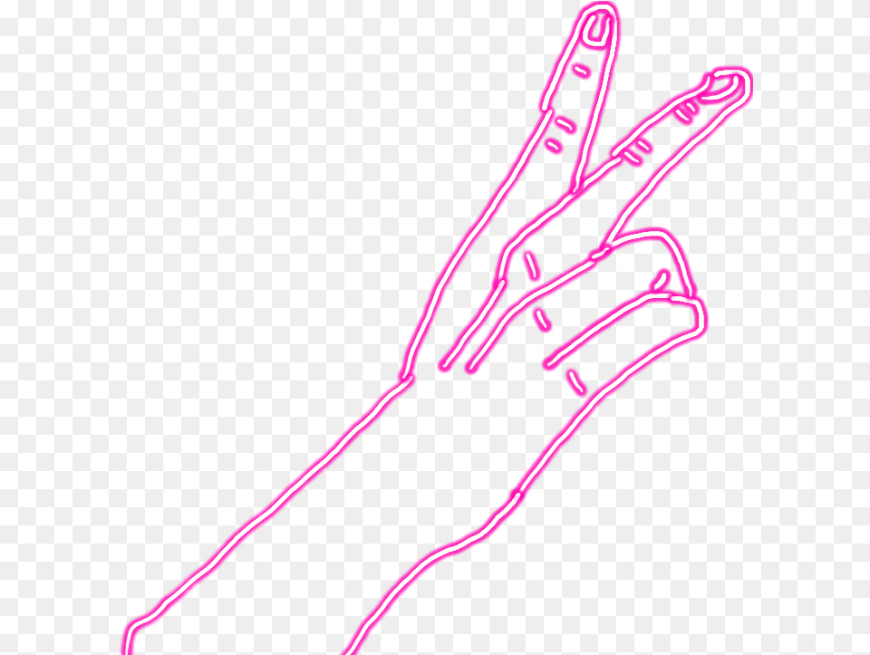 Peace Sign Hand Sticker By Alteregoss Neon Peace Sign Hand, Light, Purple, Smoke Pipe Png