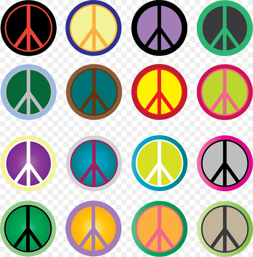 Peace Sign Pattern Clipart, Symbol, Scoreboard Png Image