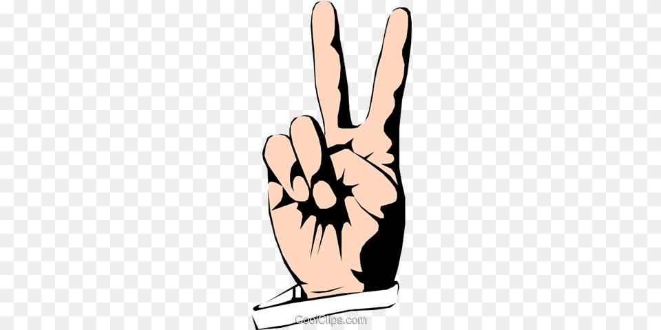 Peace Sign Royalty Free Vector Clip Art Illustration, Body Part, Finger, Hand, Person Png