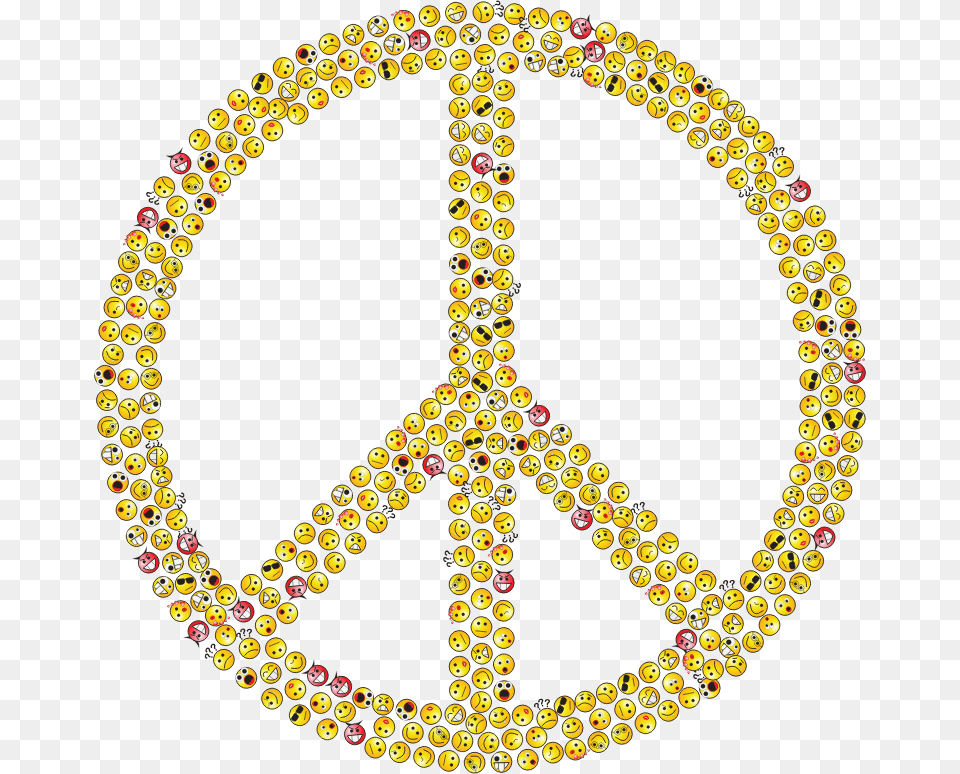 Peace Sign Smileys Original Peace Sign, Accessories, Jewelry, Necklace Free Png Download