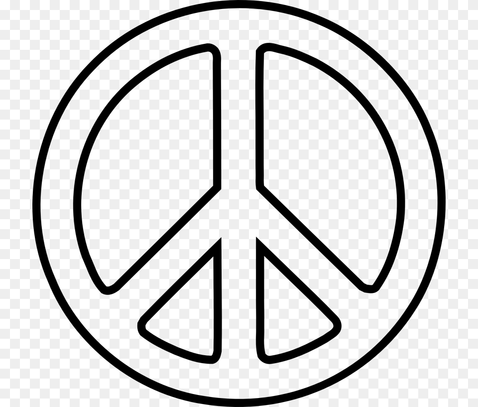 Peace Signs Clip Art Look, Gray Free Transparent Png