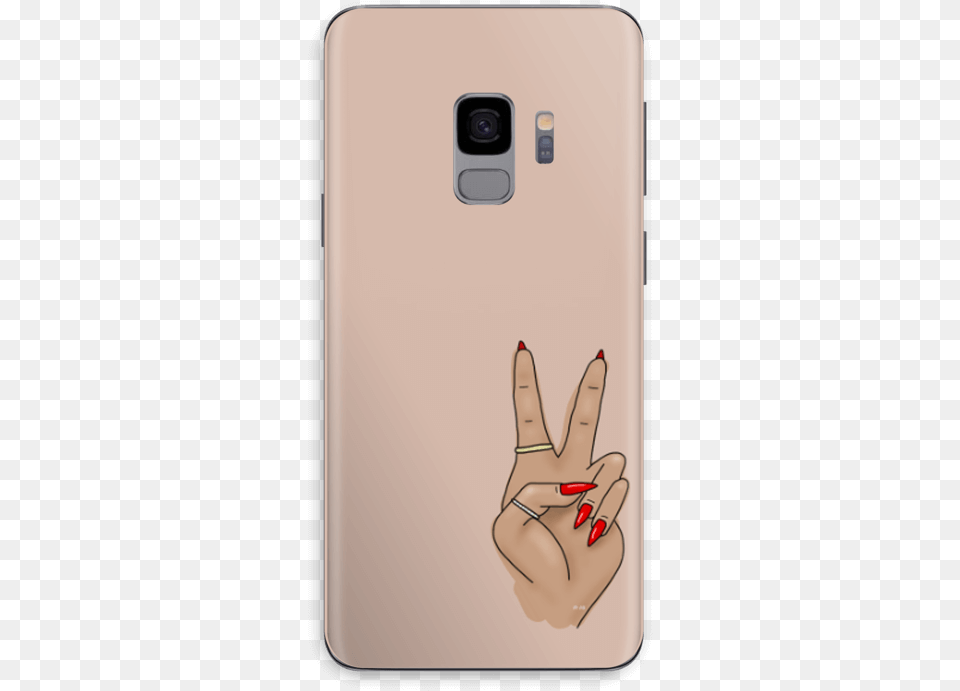 Peace Skin Galaxy S9 Smartphone, Body Part, Electronics, Finger, Hand Free Png Download