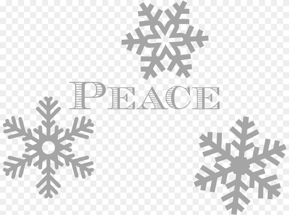 Peace Snowflakes Christmas Message From Coombe Mill Snowflake, Nature, Outdoors, Snow, Person Free Png Download
