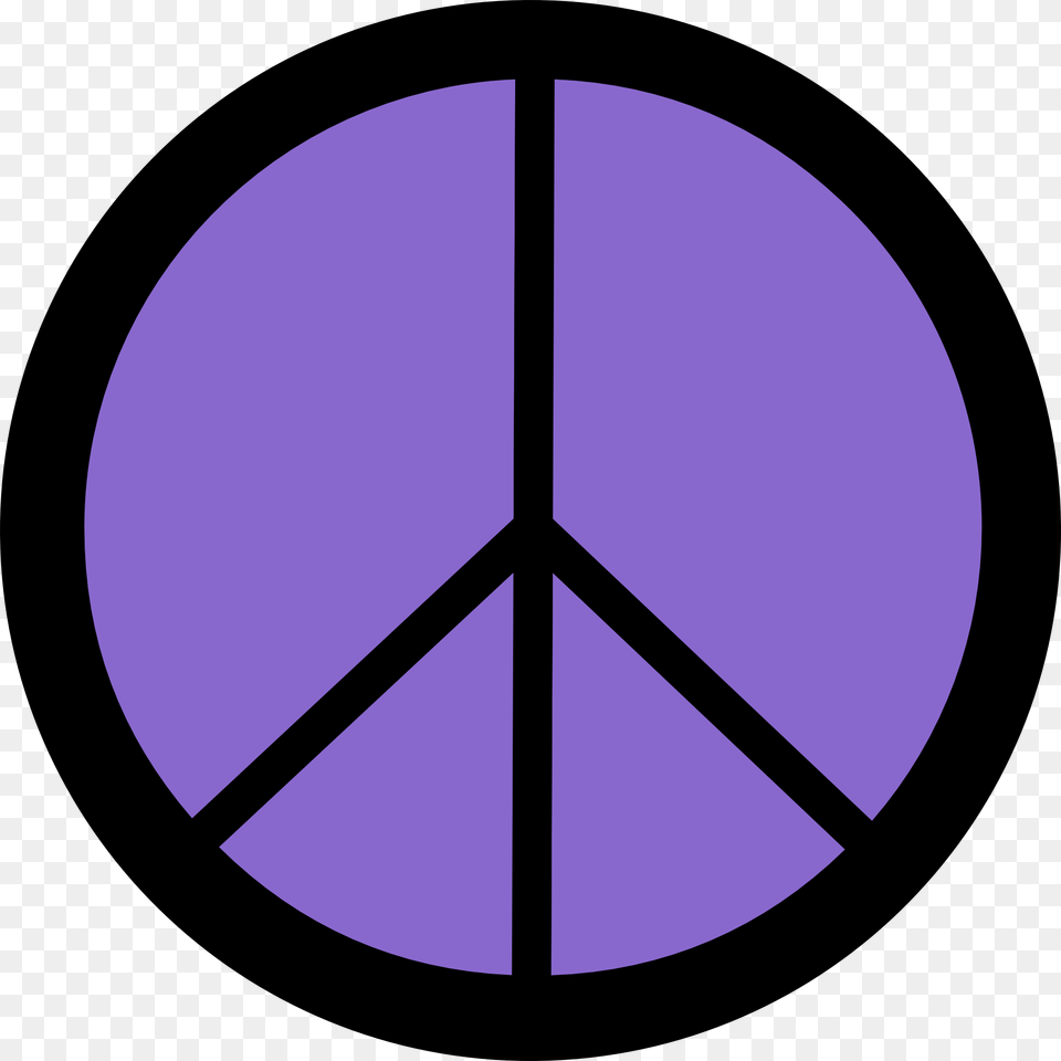 Peace Symbol, Disk, Purple Free Png Download