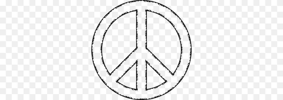 Peace Symbol, Gray Png Image