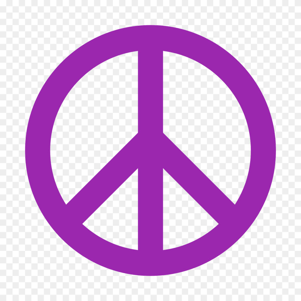 Peace Symbol, Purple, Sign Png Image