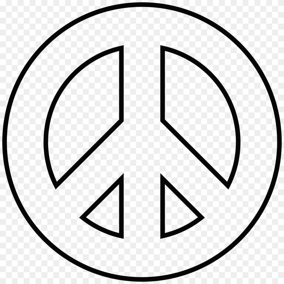 Peace Symbol, Gray Free Png Download