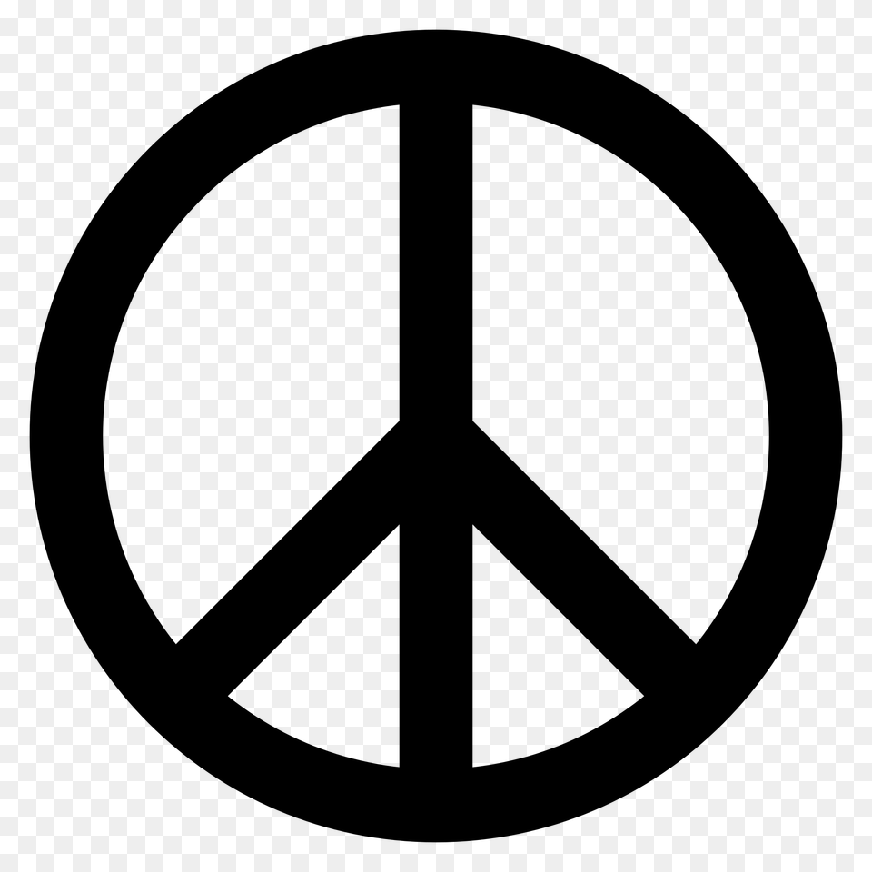 Peace Symbol, Gray Free Png Download