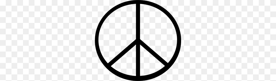 Peace Symbol, Gray Free Png