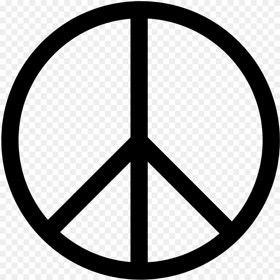 Peace Symbol, Gray Free Transparent Png