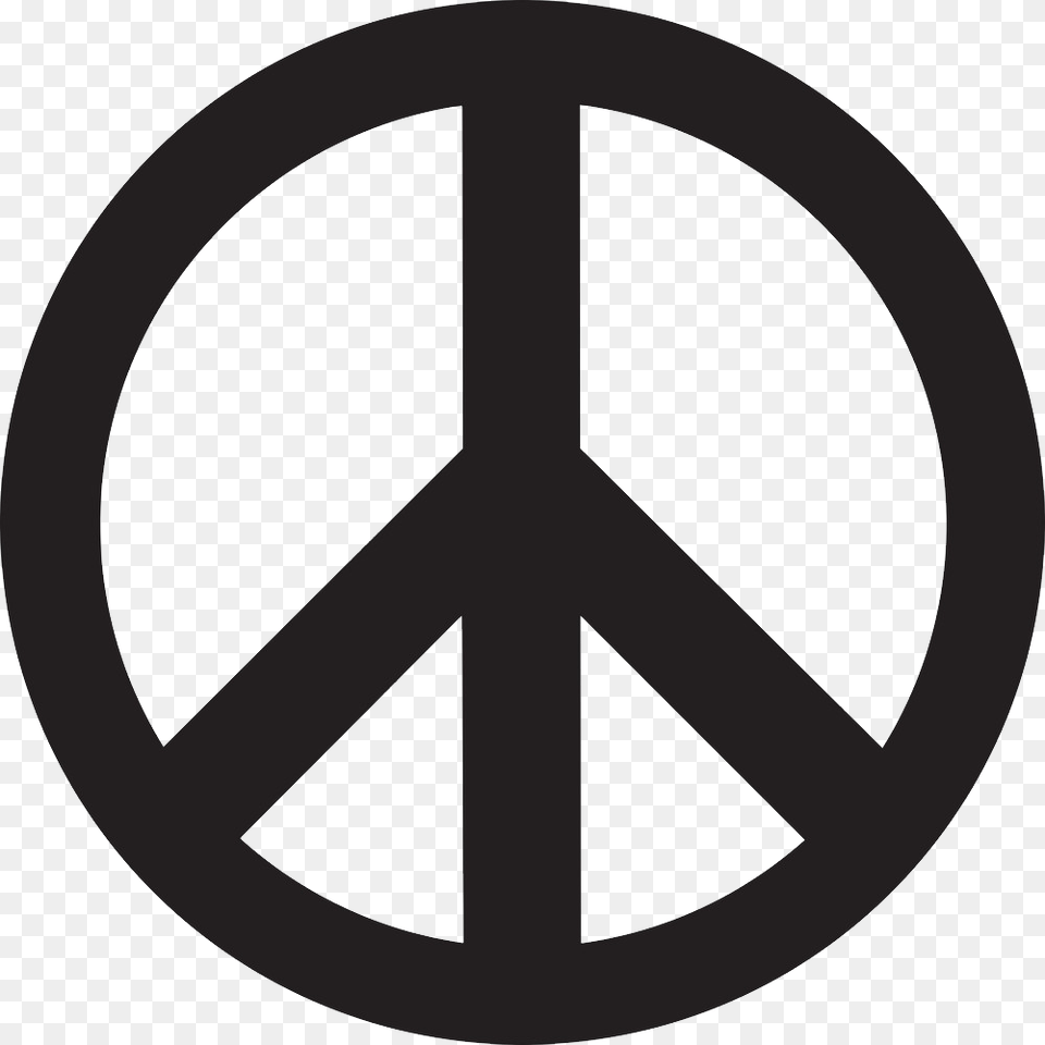 Peace Symbol, Sign, Machine, Wheel, Road Sign Png Image