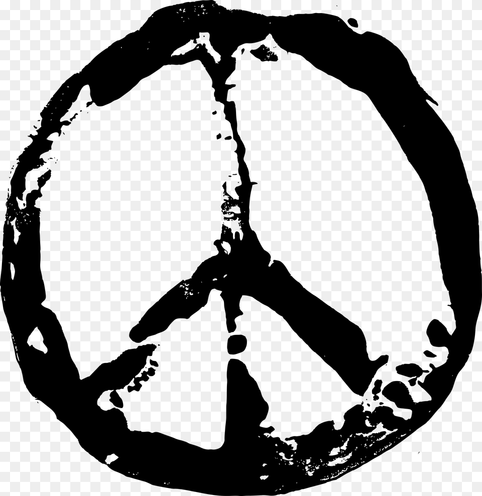 Peace Symbol File Peace Symbol, Gray Free Png Download