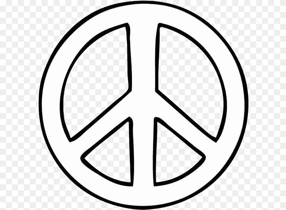 Peace Symbol Peace Symbol Outline, Vehicle, Transportation, Tire, Alloy Wheel Free Transparent Png