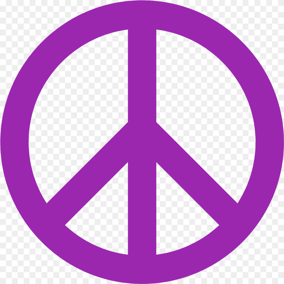 Peace Symbol Purple Peace Sign, Disk Free Png Download