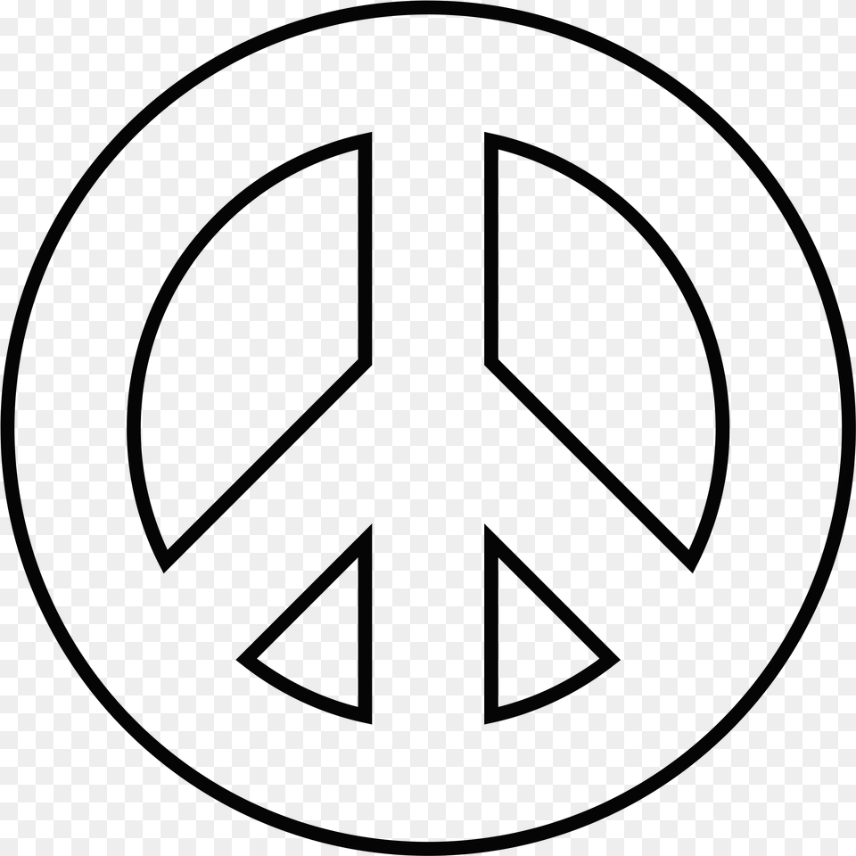 Peace Symbol Transparent Peace Symbol Junior Girl Scout Coloring Sheets, Gray Free Png Download