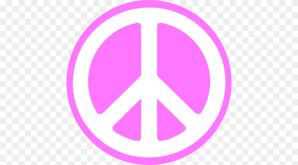 Peace Symbol With Flowers And Stars Pop Art Style Peace, Purple, Spoke, Machine, Vehicle Free Png Download