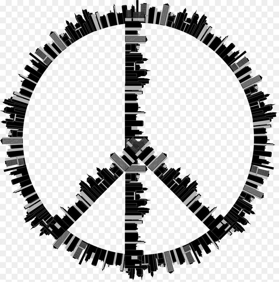 Peace Symbols Pacifism Sketch Of A Peace Sign, Machine, Spoke, Wheel, Gear Free Png