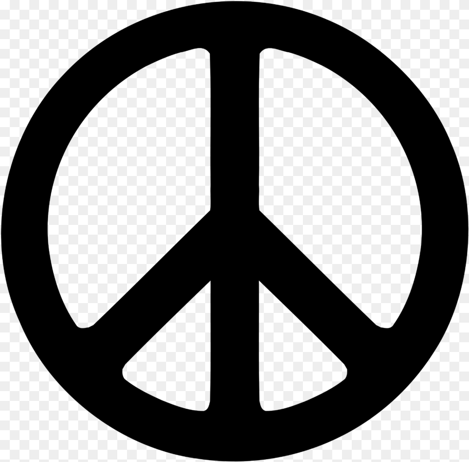 Peace Transparent Peace Sign, Gray Png Image