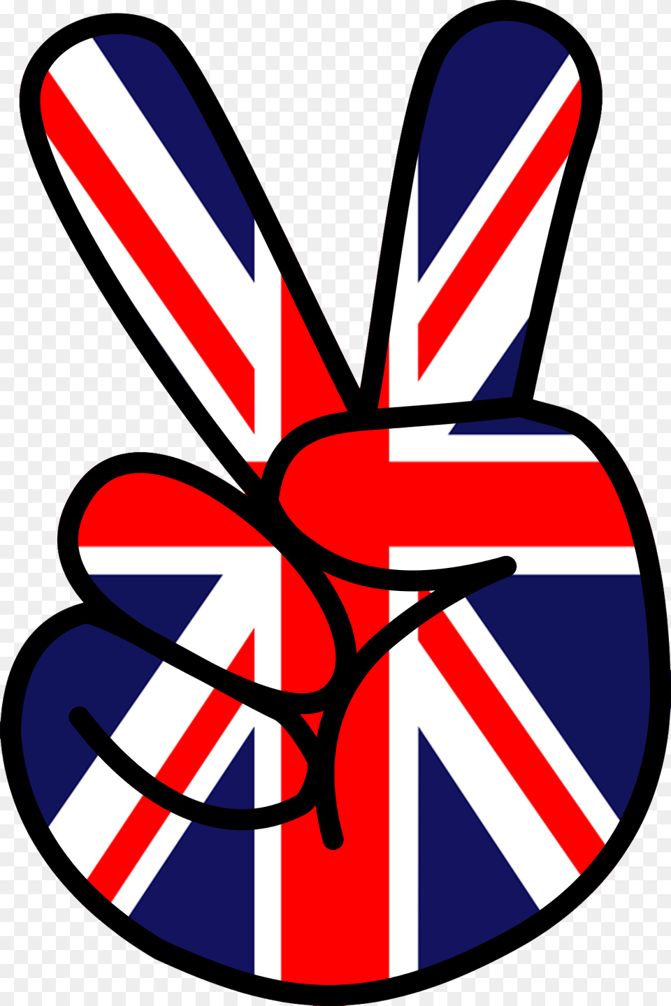 Peace Victory Union Jack Sign British Stickers, Dynamite, Weapon, Body Part, Hand Png Image