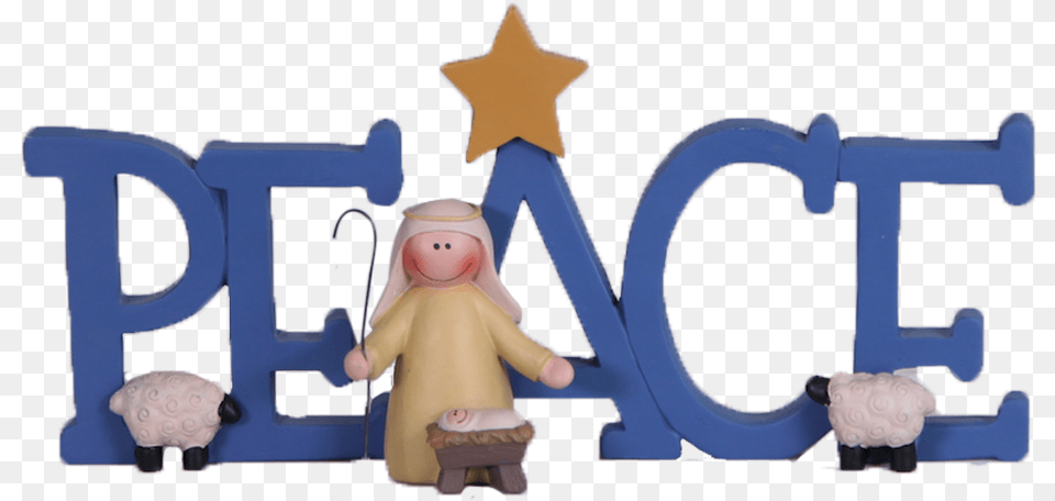 Peace With Star Nativity Saint Nicholas Day, Baby, Person, Face, Head Free Png