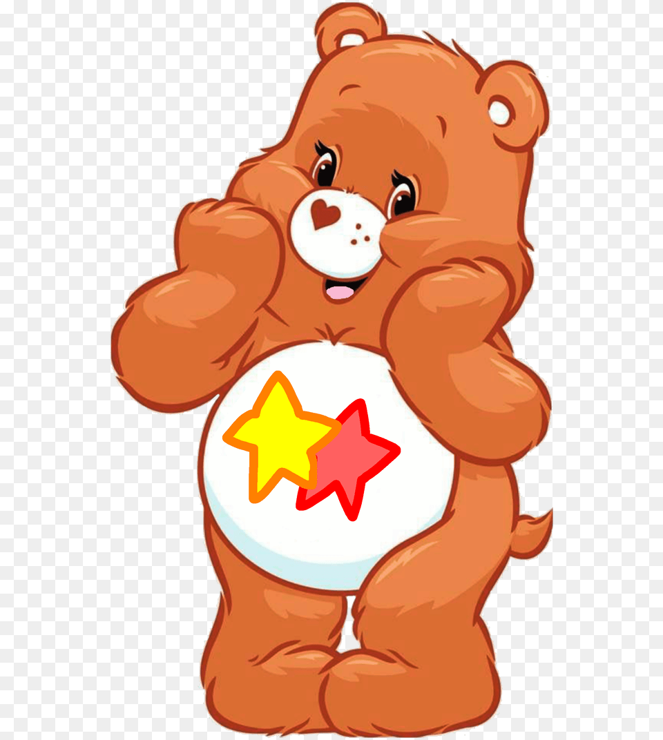 Peaceful Star Bear Care Bears Rainbow One, Baby, Person, Toy, Plush Png