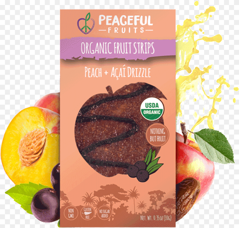 Peach Acai Fruit Snacks, Food, Plant, Produce, Advertisement Free Png Download