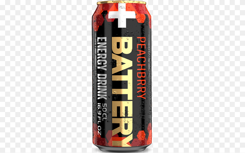 Peach And Raspberry Flavored Energy Drink Battery Drink, Tin, Alcohol, Beer, Beverage Free Png