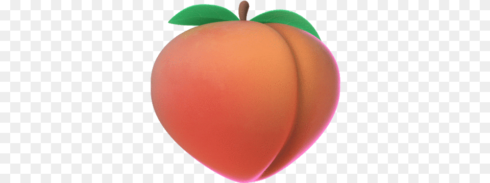 Peach Animated Emoji Sticker Peach Animated, Produce, Plant, Food, Fruit Free Png