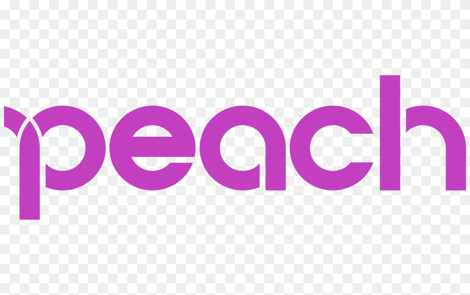 Peach Aviation Logo, Green, Purple Free Png