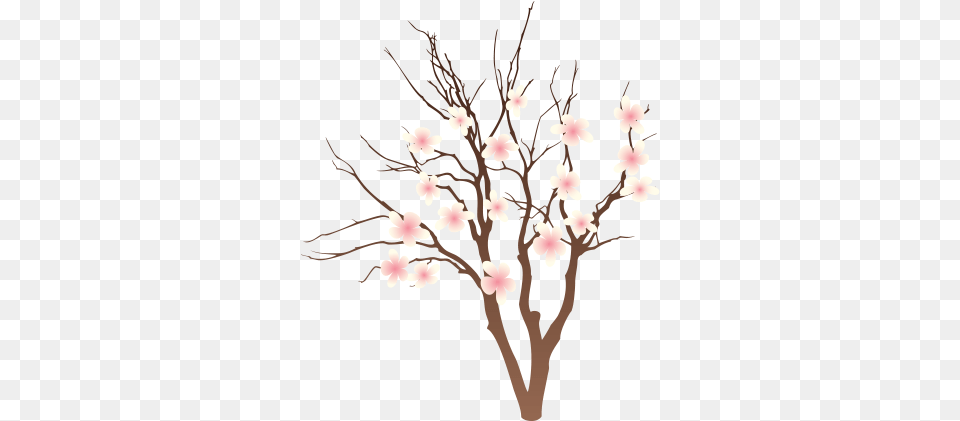 Peach Blossom Transprent Princess Wall Mural Princess Amp Her Castle, Flower, Plant, Cherry Blossom, Person Free Transparent Png