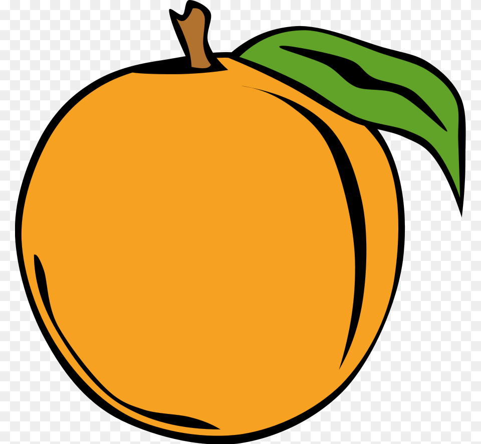 Peach Clip Art, Produce, Plant, Food, Fruit Free Png Download