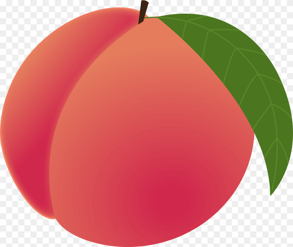 Peach Clipart, Food, Fruit, Plant, Produce Free Png