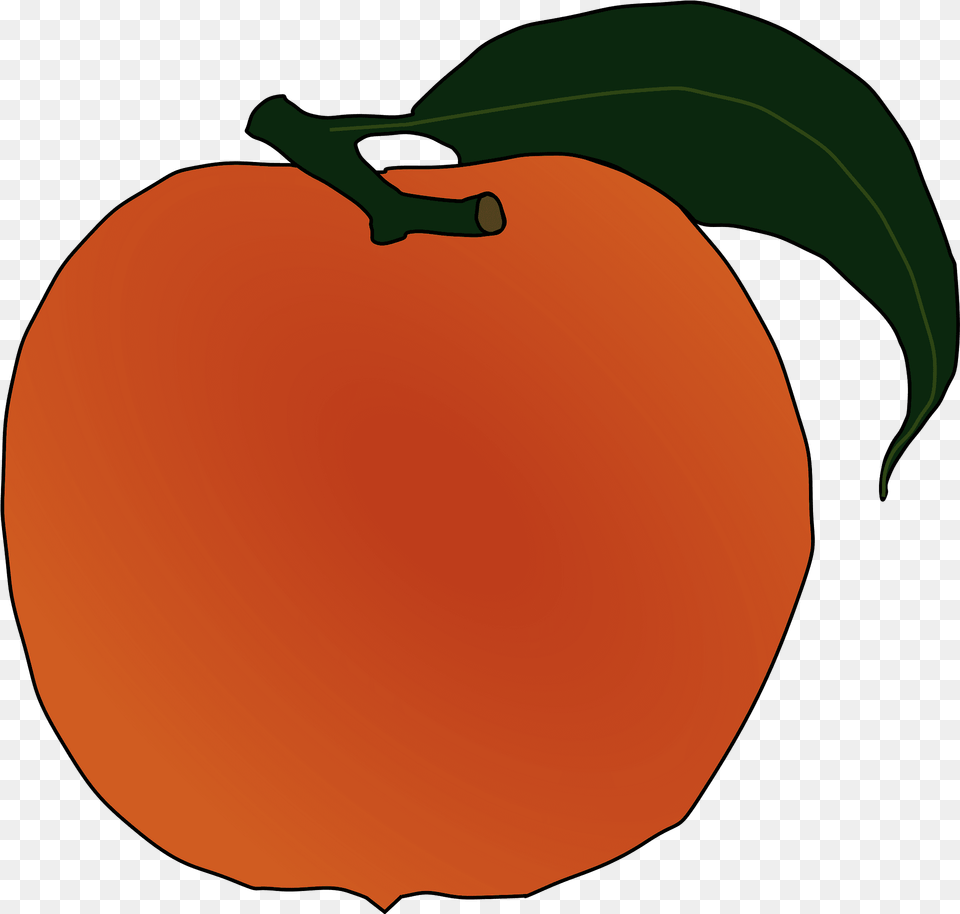 Peach Clipart, Food, Fruit, Plant, Produce Free Png Download