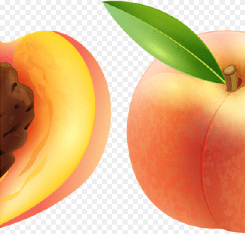 Peach Clipart Large Peach Clipart Clip Art, Food, Fruit, Plant, Produce Png Image