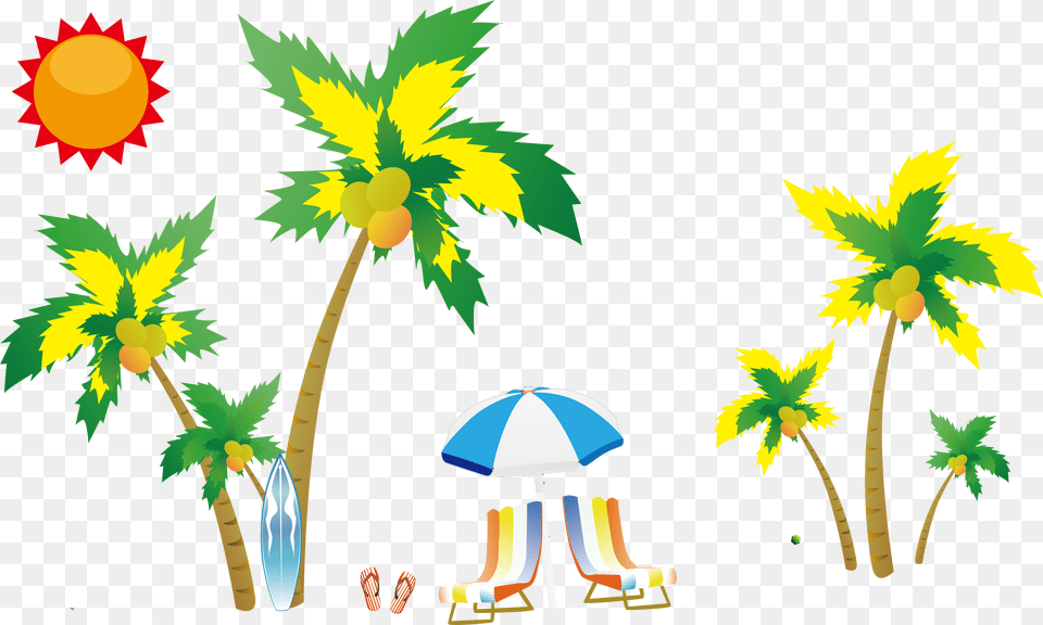 Peach Clipart Stem Beach Vector, Vegetation, Summer, Plant, Tree Free Png Download