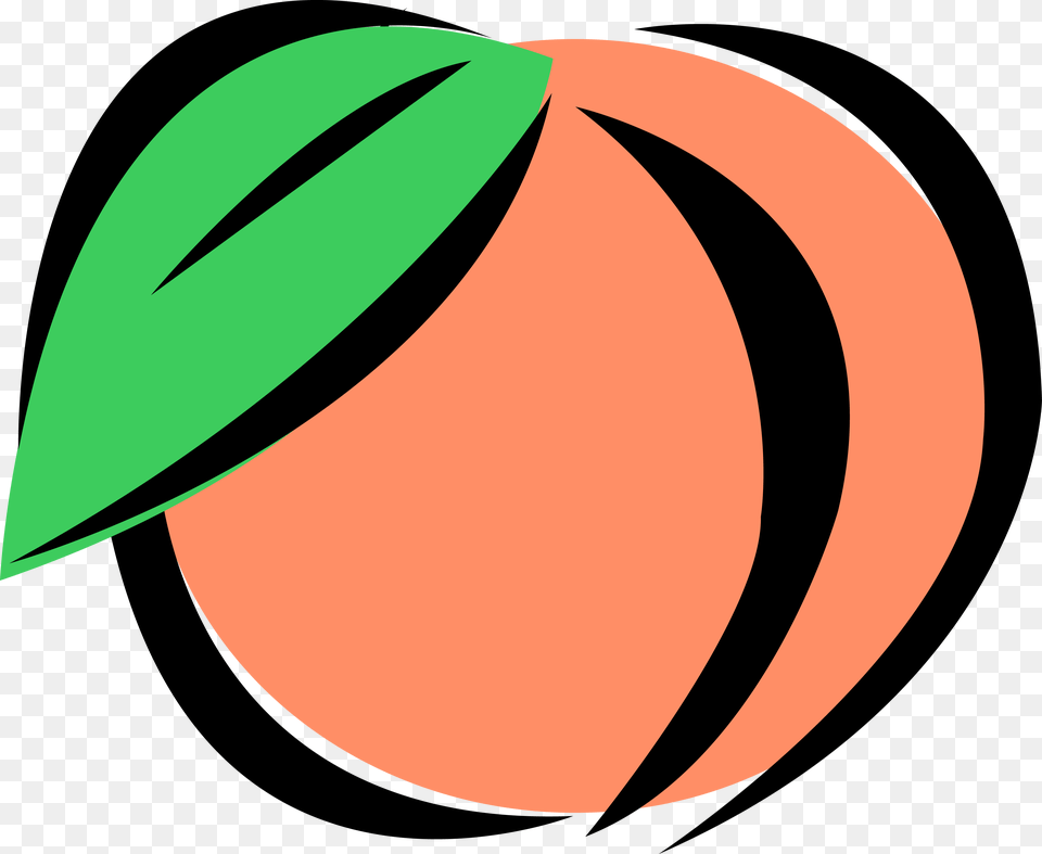 Peach Clipart Transparent Peach Clipart, Food, Fruit, Plant, Produce Free Png