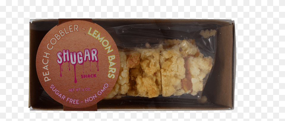 Peach Cobbler Lemon Bars The Shugar Shack Turrn, Food, Sweets, Box, Bread Free Transparent Png